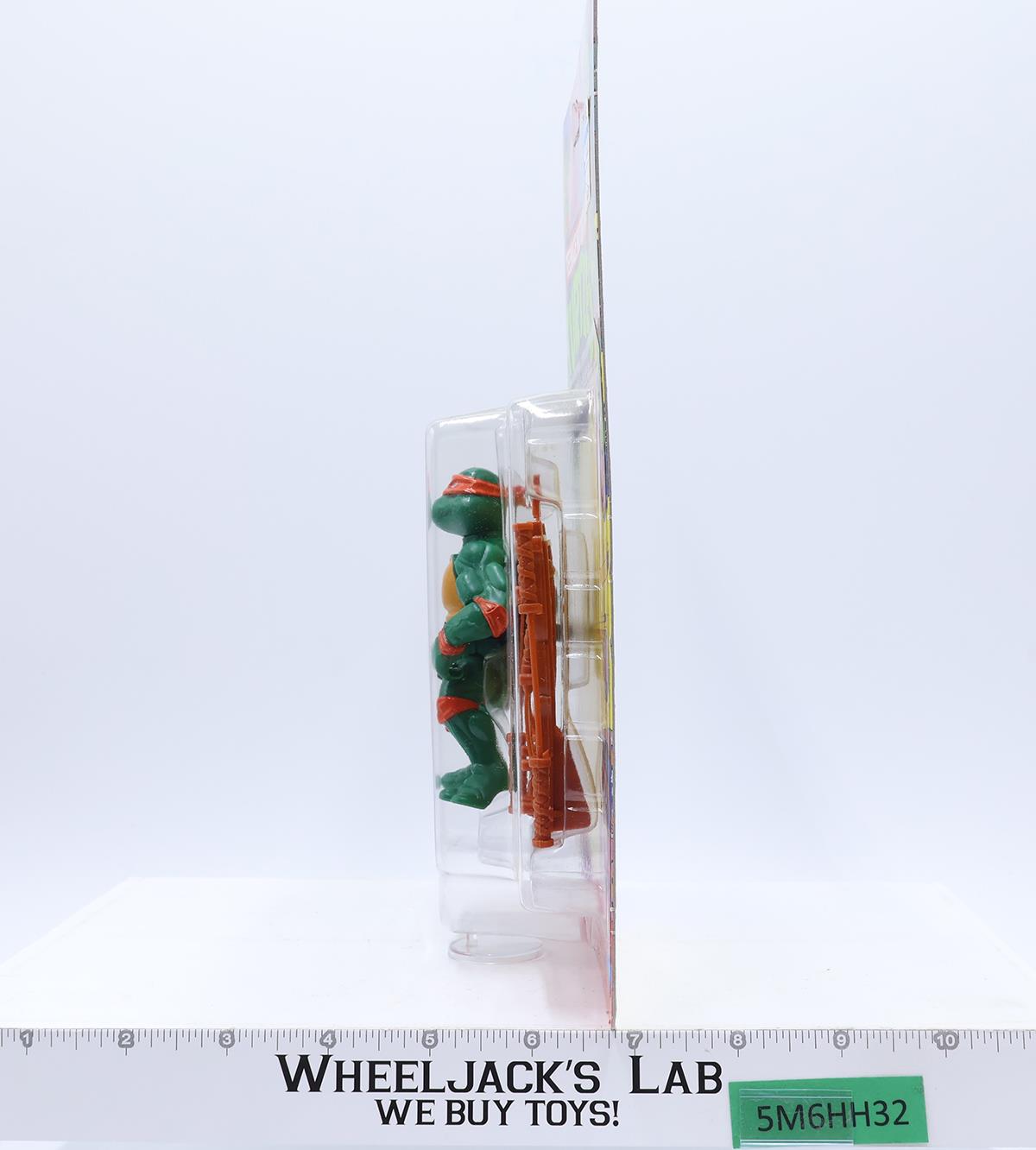 Michaelangelo 10 BACK Teenage Mutant Ninja Turtle 1988 Playmates UNPUNCHED MOSC