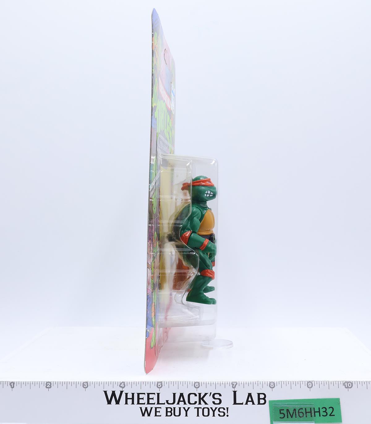 Michaelangelo 10 BACK Teenage Mutant Ninja Turtle 1988 Playmates UNPUNCHED MOSC