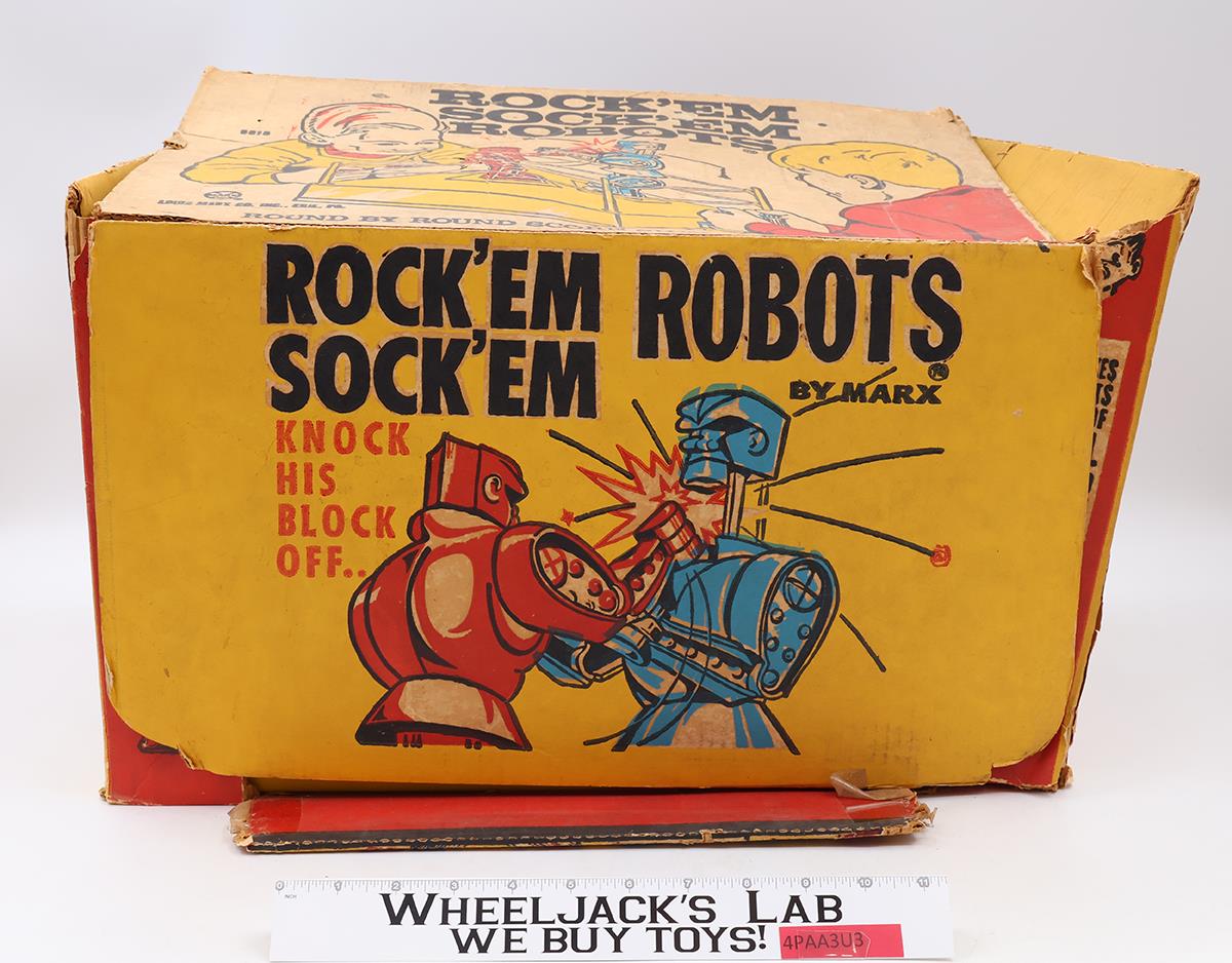 Rock Em Sock Em Robots Original 1960s Marx Vintage Action Figure