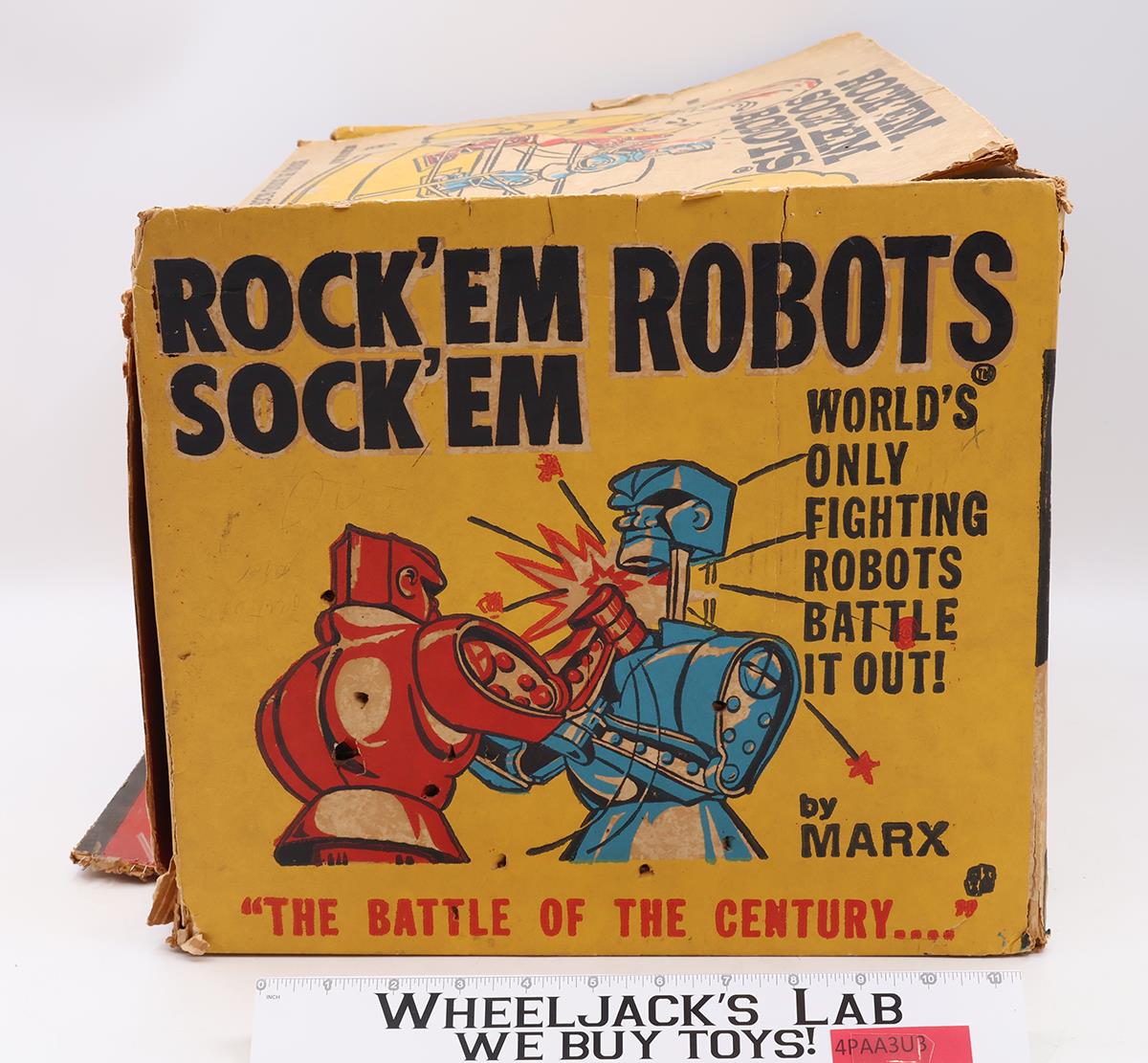 Rock Em Sock Em Robots Original 1960s Marx Vintage Action Figure