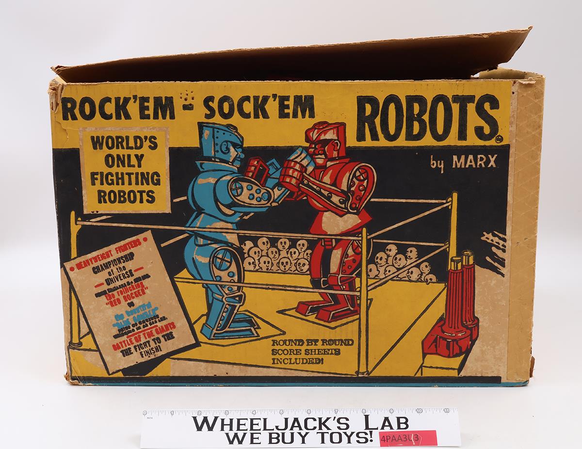 Rock Em Sock Em Robots Original 1960s Marx Vintage Action Figure