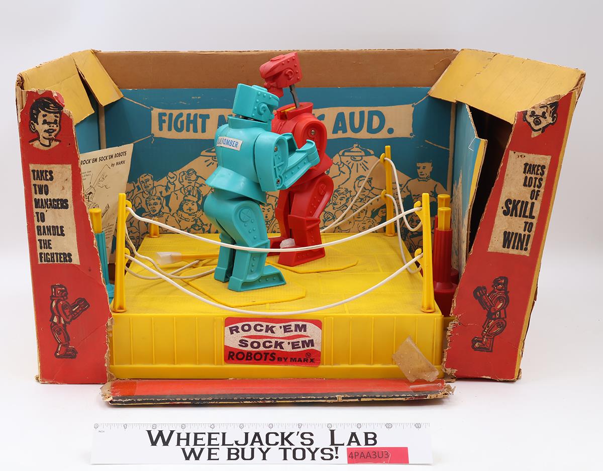 Rock Em Sock Em Robots Original 1960s Marx Vintage Action Figure