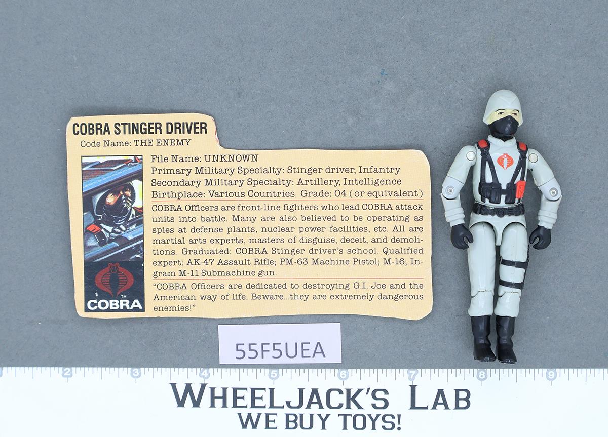 Cobra Stinger Driver V1 100% Complete G.I. Joe 1984 Hasbro Vintage Action Figure