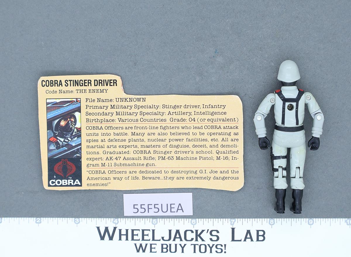 Cobra Stinger Driver V1 100% Complete G.I. Joe 1984 Hasbro Vintage Action Figure