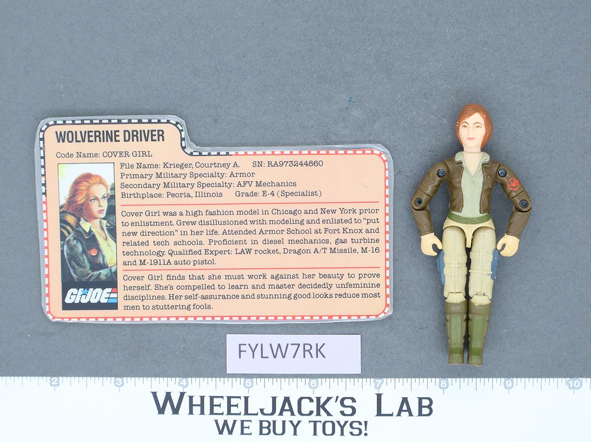 Cover Girl V1 100% Complete G.I. Joe 1983 Hasbro Vintage Action Figure