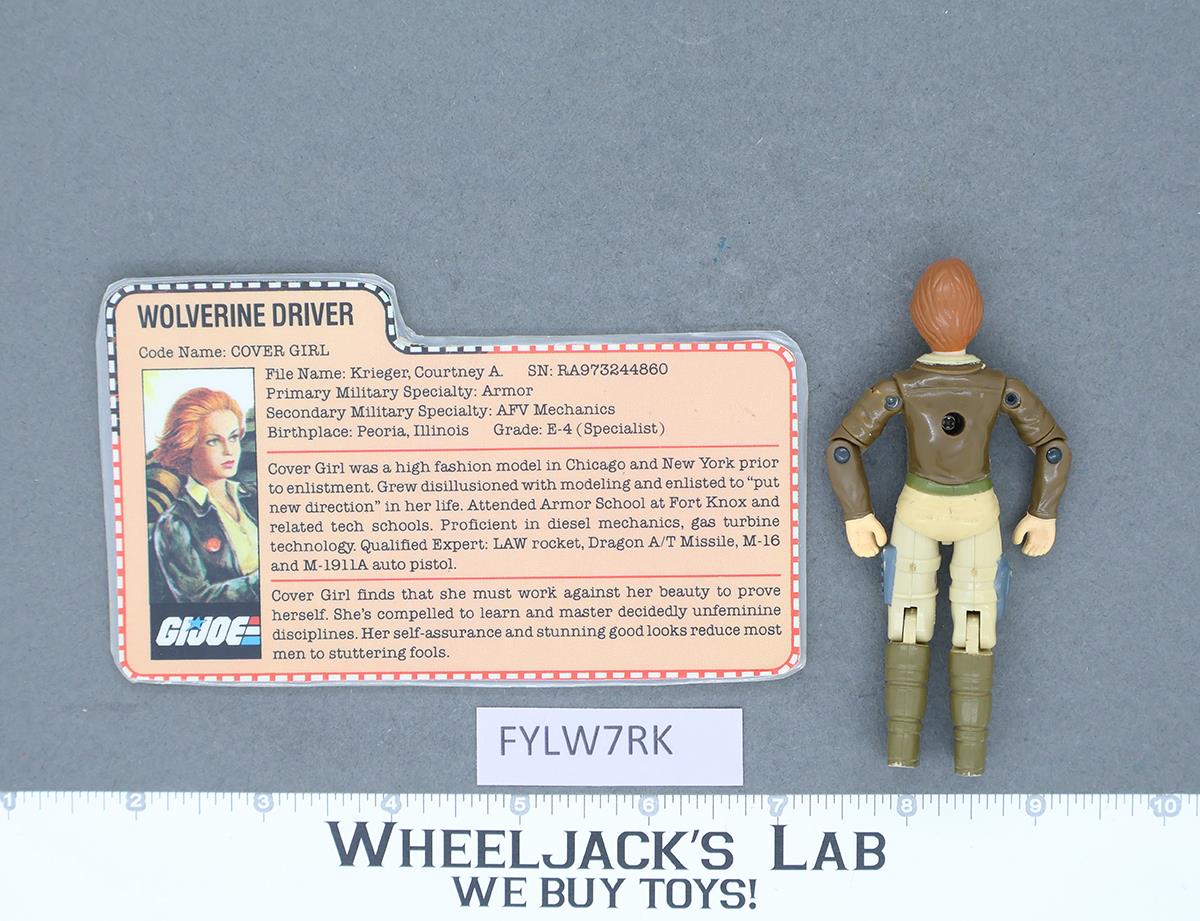 Cover Girl V1 100% Complete G.I. Joe 1983 Hasbro Vintage Action Figure