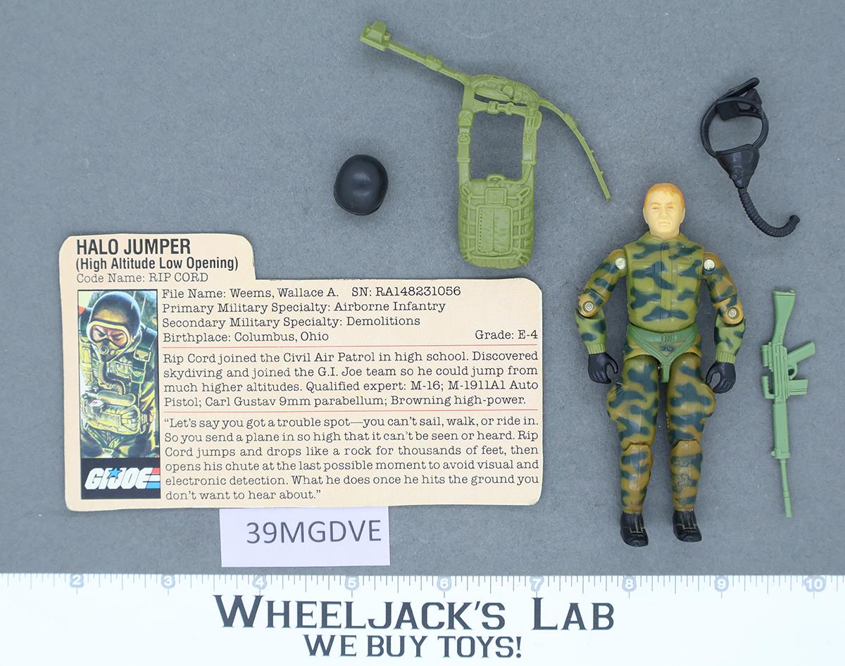 Rip Cord V1 100% Complete G.I. Joe 1984 Hasbro Vintage Action Figure
