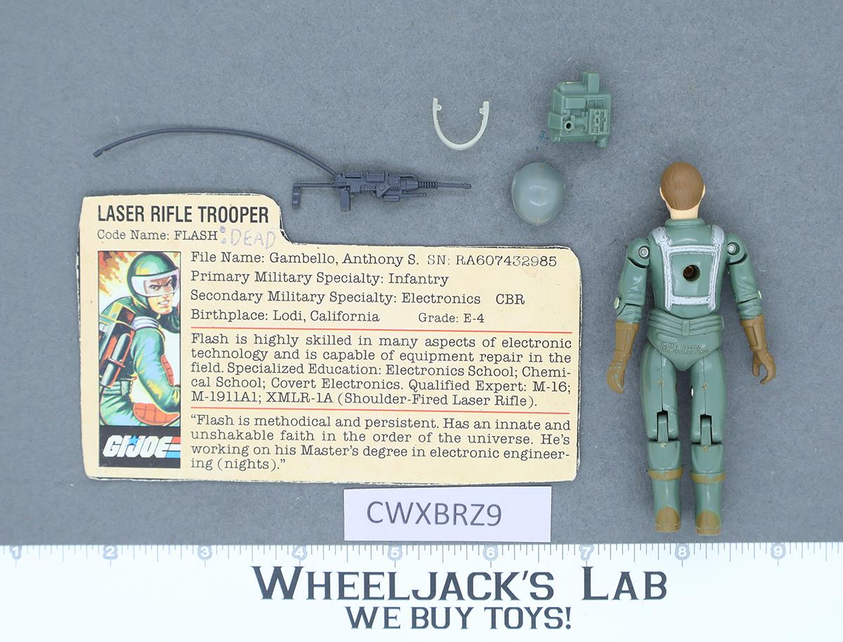 Flash V1 Straight Arm 100% Complete G.I. Joe 1982 Hasbro Vintage Action Figure