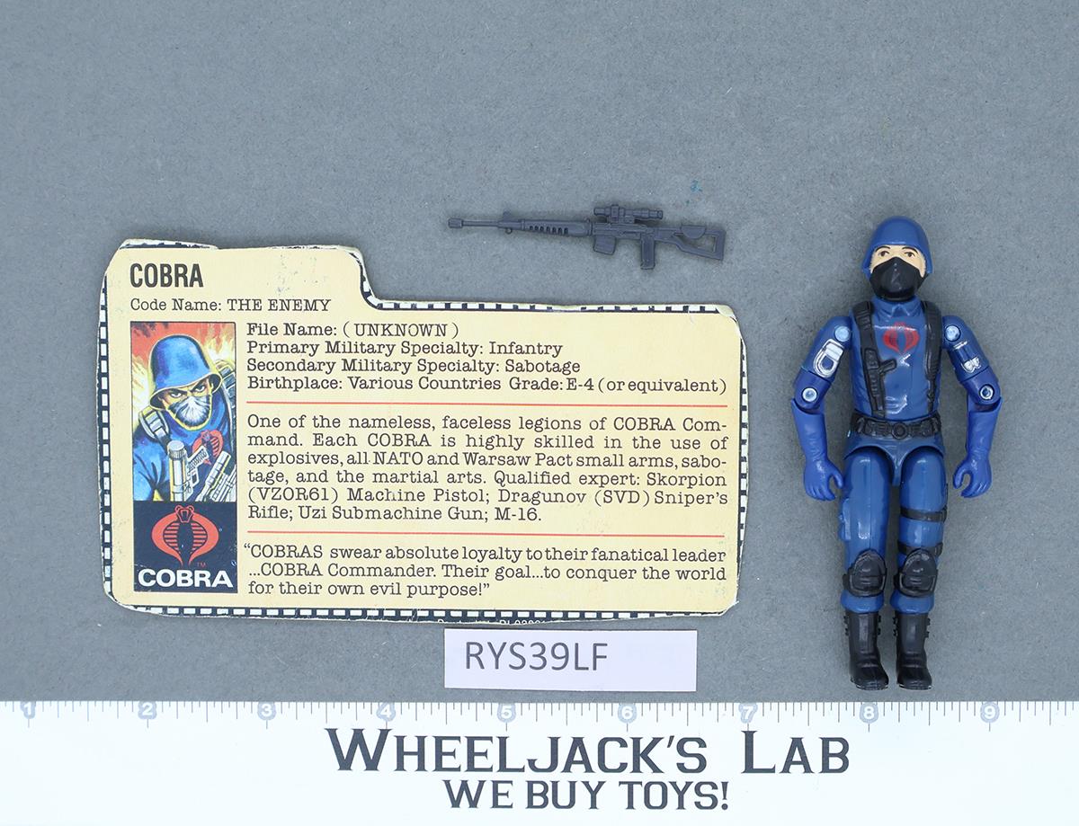 Cobra V1.5 Swivel Arms 100% Complete G.I. Joe 1983 Hasbro Vintage Action Figure