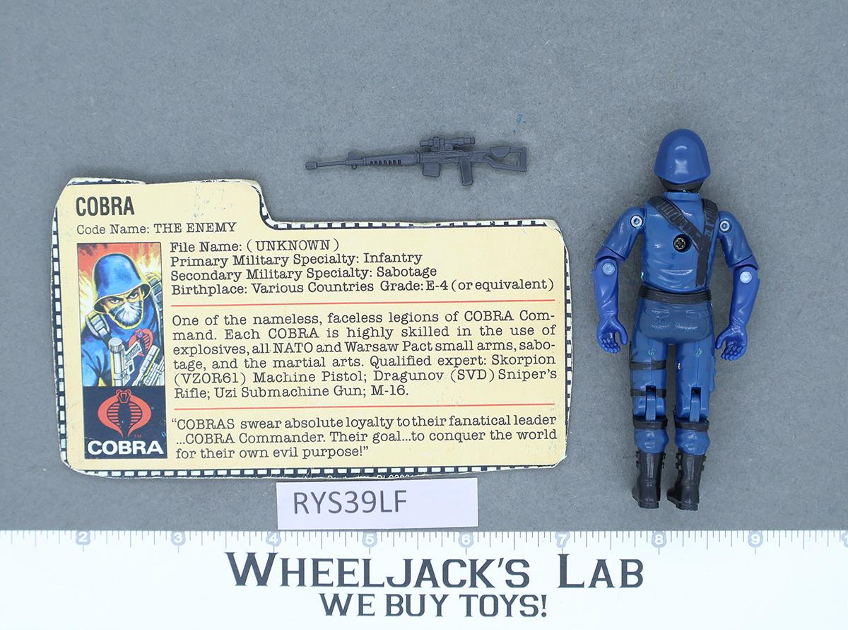 Cobra V1.5 Swivel Arms 100% Complete G.I. Joe 1983 Hasbro Vintage Action Figure