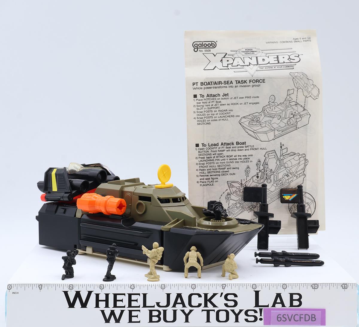 PT Boat / Air-Sea Task Force Xpanders 1989 Galoob Vintage Action Figure Vehicle