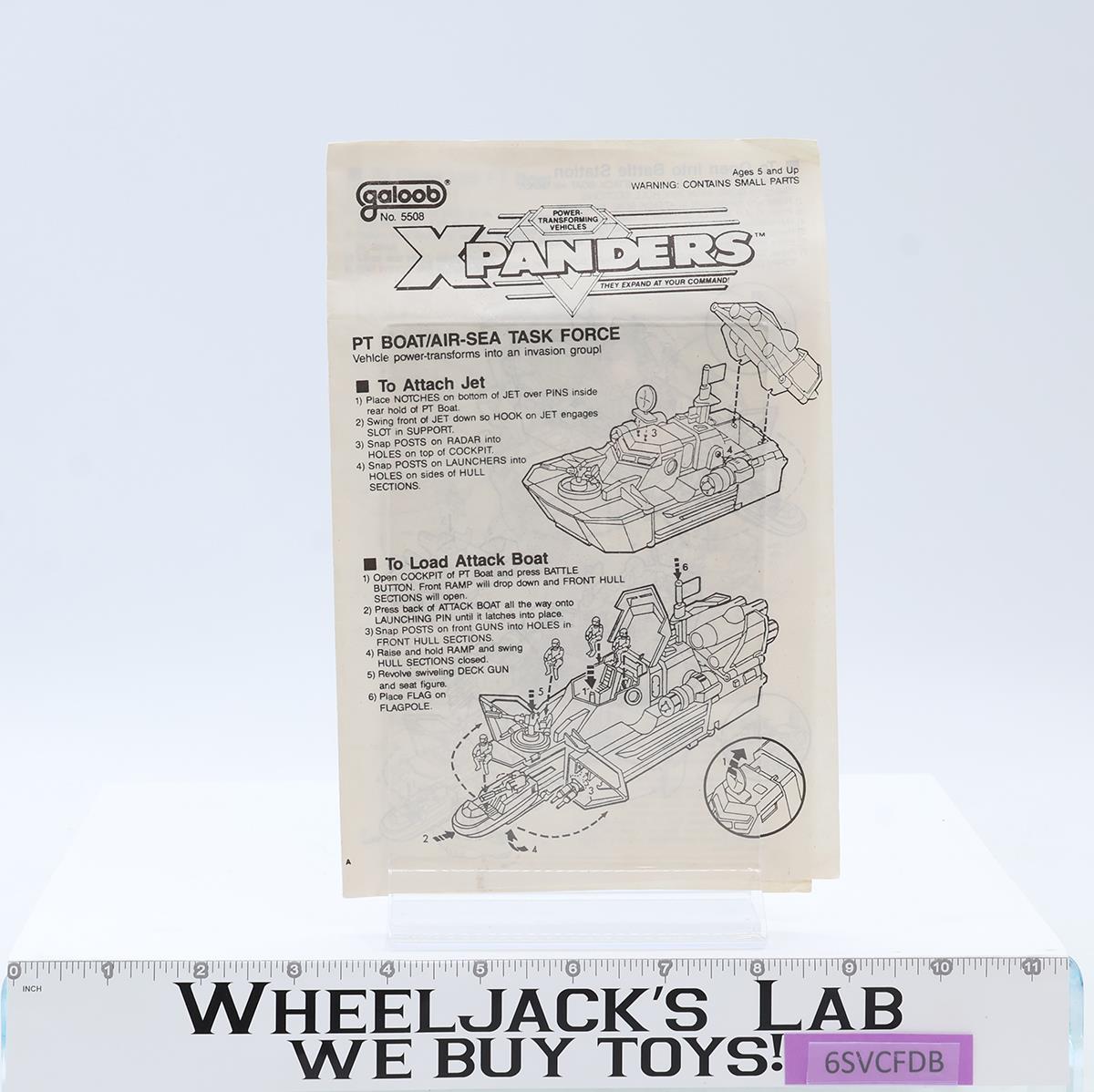 PT Boat / Air-Sea Task Force Xpanders 1989 Galoob Vintage Action Figure Vehicle