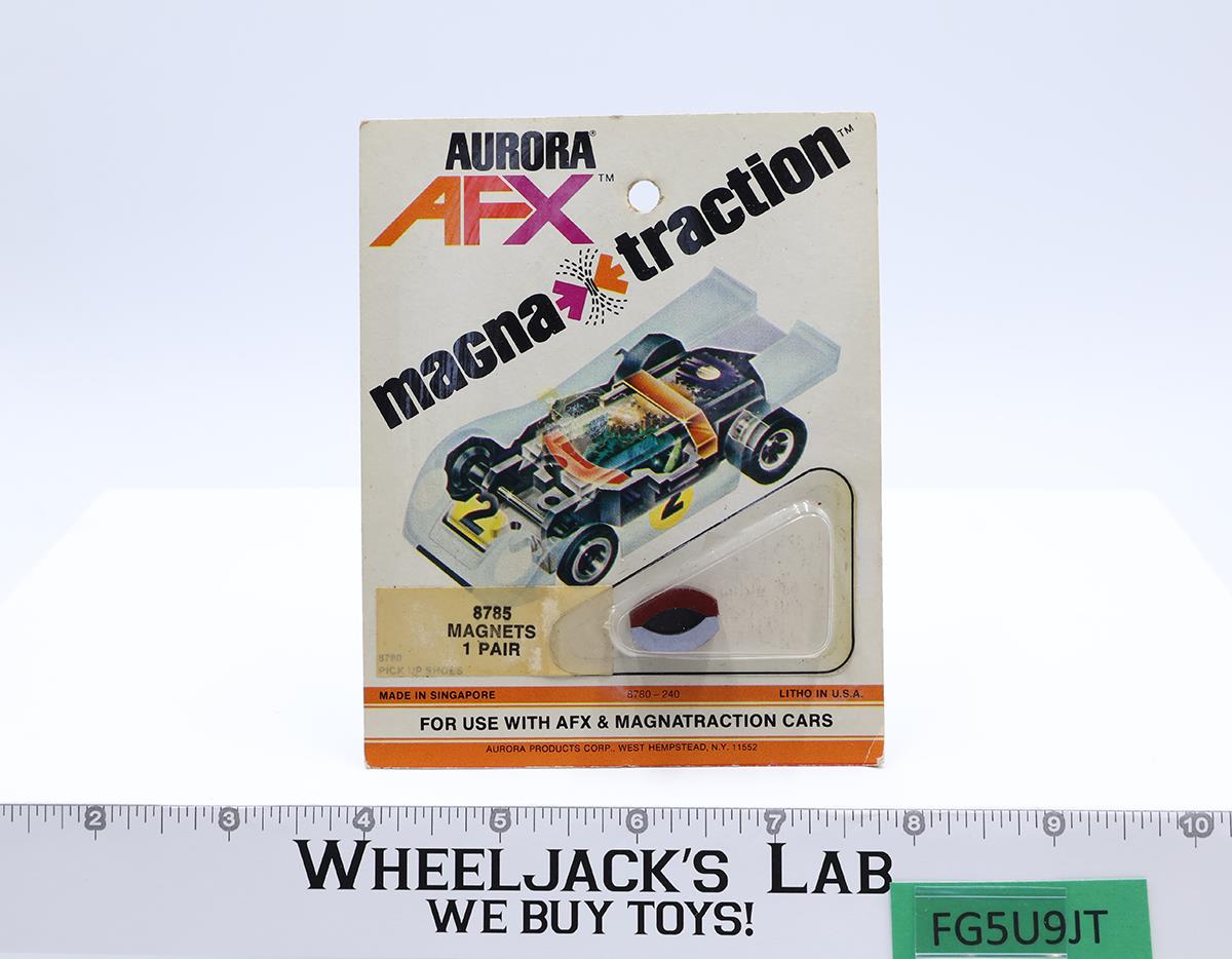 Aurora AFX Magna Traction Slot Car Magnets #8785 One Pair MOSC NEW