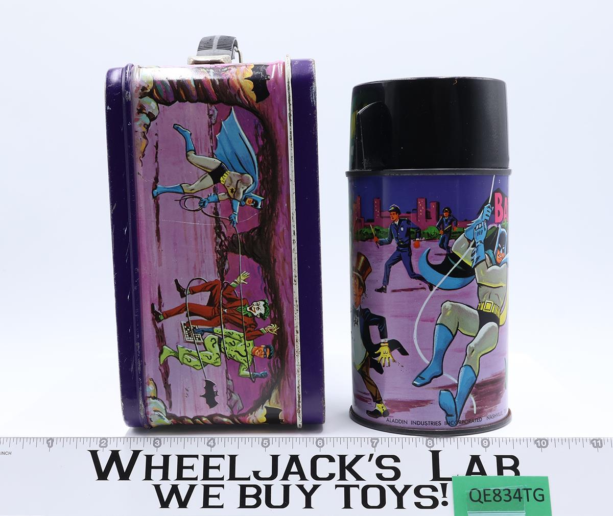Batman and Robin Metal Lunch Box 1966 Aladdin w/ THERMOS