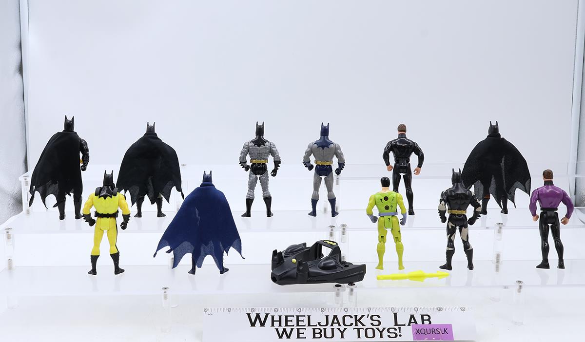 Lot of 12 Batman DC Comics Superheroes Villains ToyBiz Kenner 5" Figures Vehicle