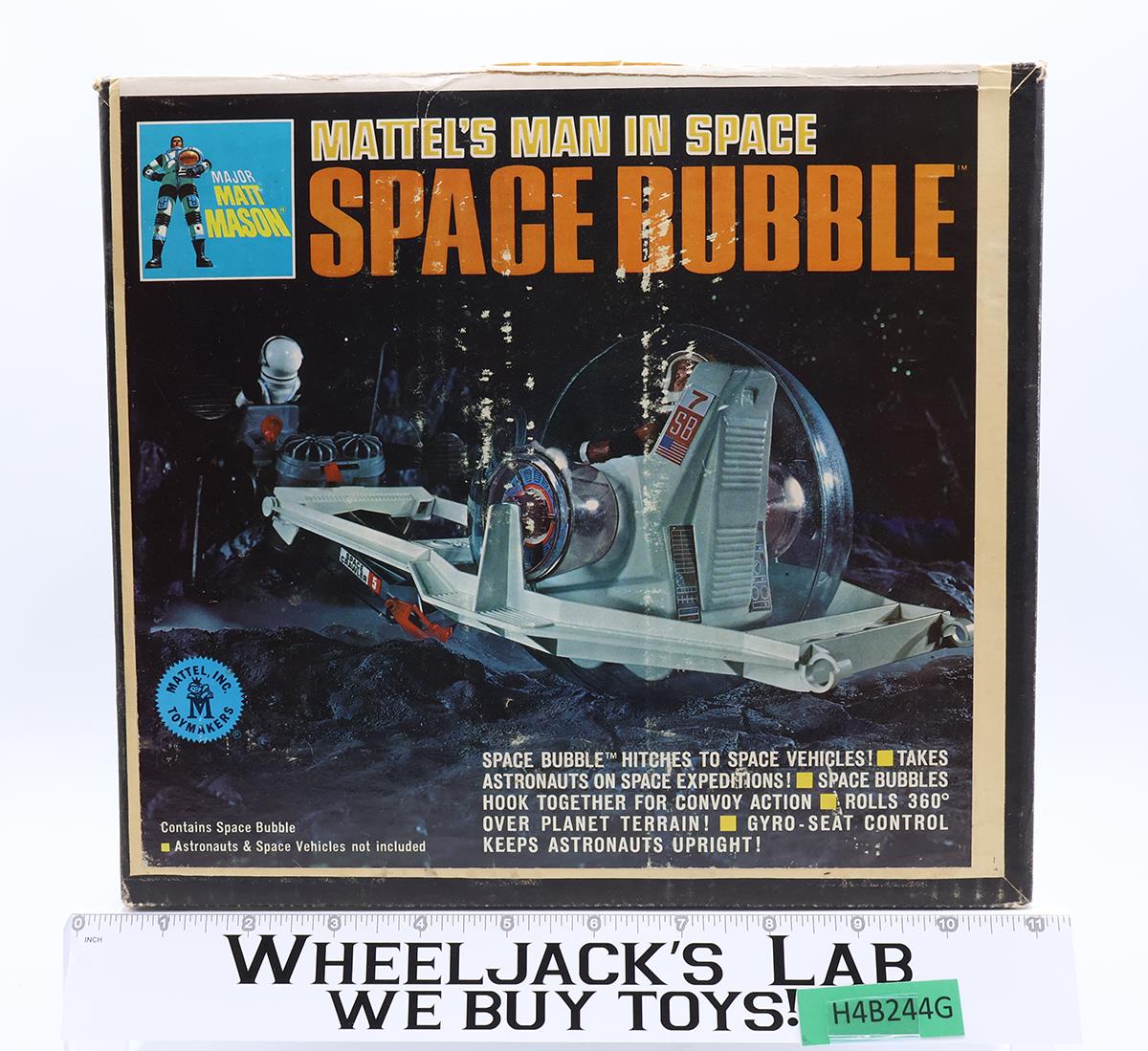 Space Bubble 100% Complete W/ Box Major Matt Mason in Space 1968 Mattel Vintage