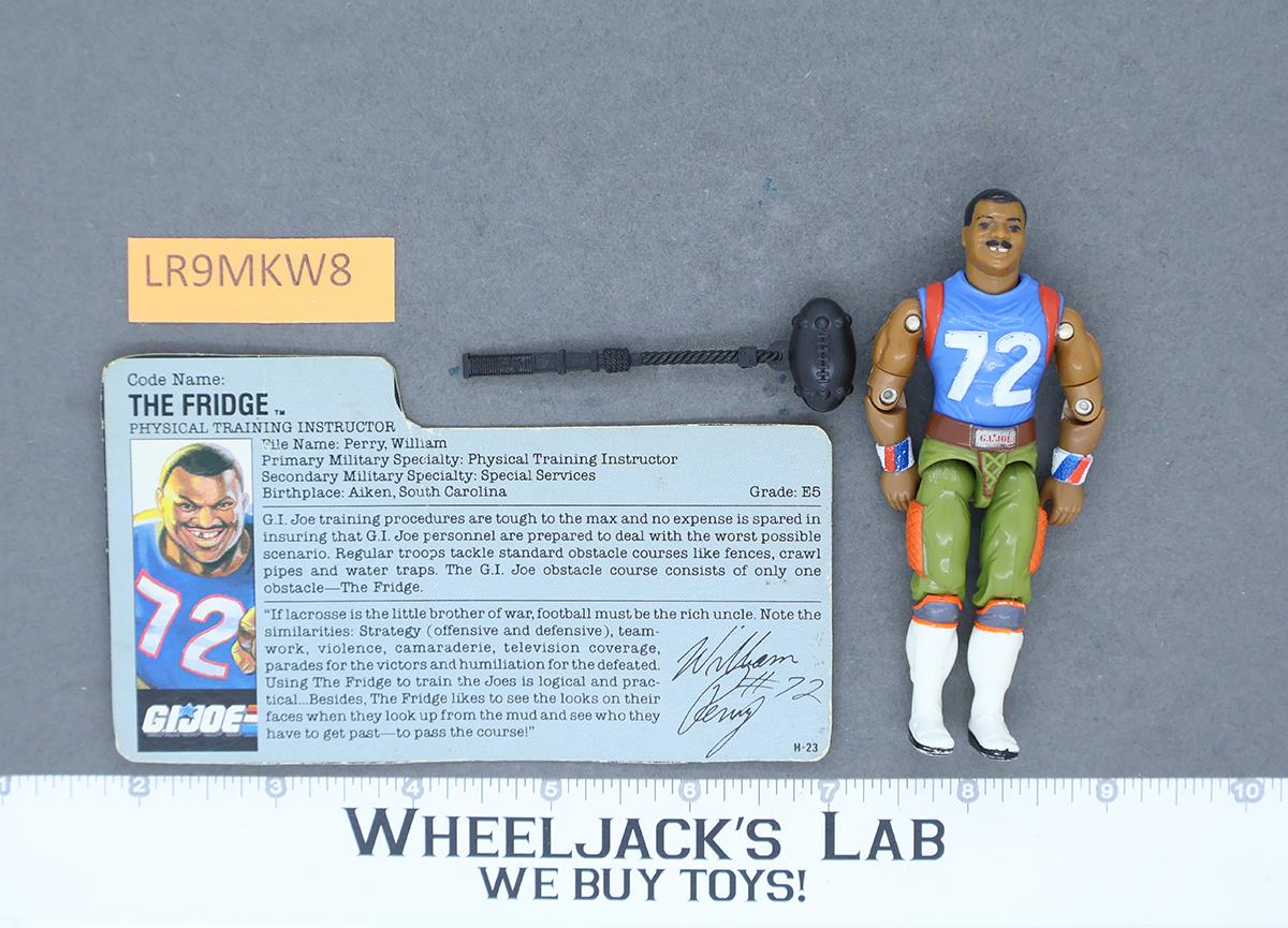 The Fridge V1 100% Complete RED CARD BACK G.I. Joe 1986 Hasbro Vintage Figure