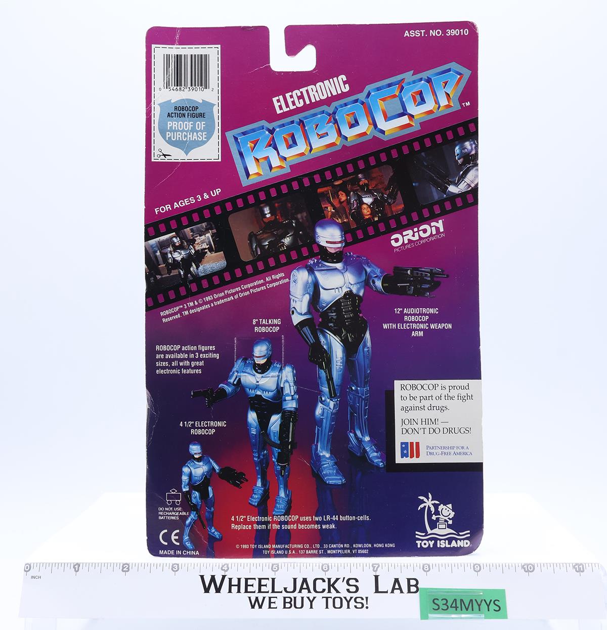 RoboCop Electronic W/ Flight Pack 1993 Toy Island Action Figure NEW SEALED