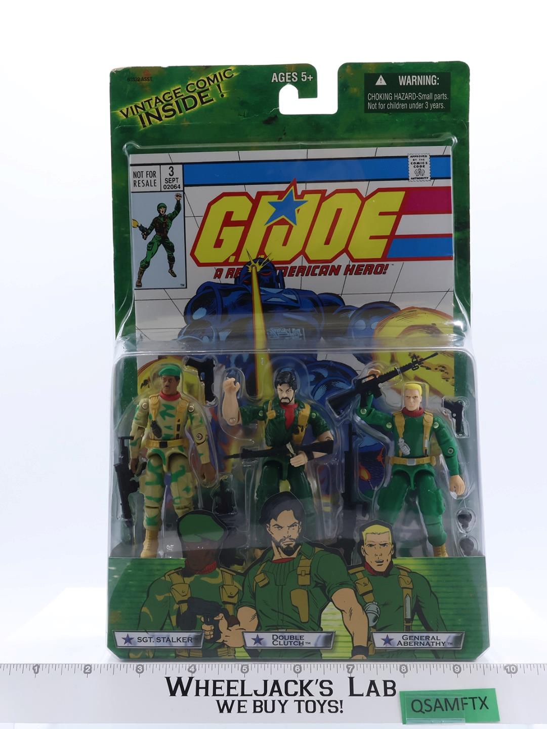 SGT. Stalker Double Clutch & General Abernathy GI Joe Comic 3-Pack NEW SEALED