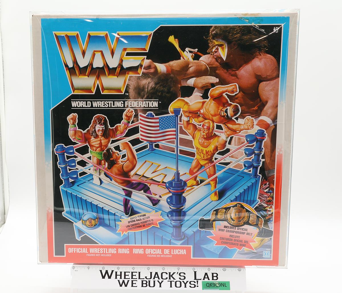 Official Wrestling Ring UNUSED STICKERS WWE WWF 1990 Hasbro Playset NEW MIB
