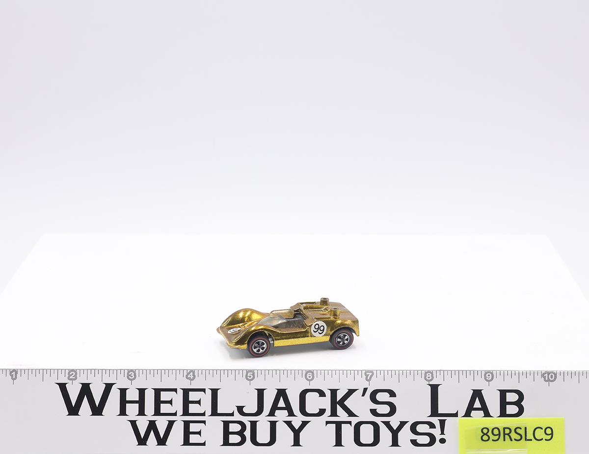 Chaparral 2G Gold 1969 Redline Hot Wheels Mattel Vintage Redline RL w/ Wing
