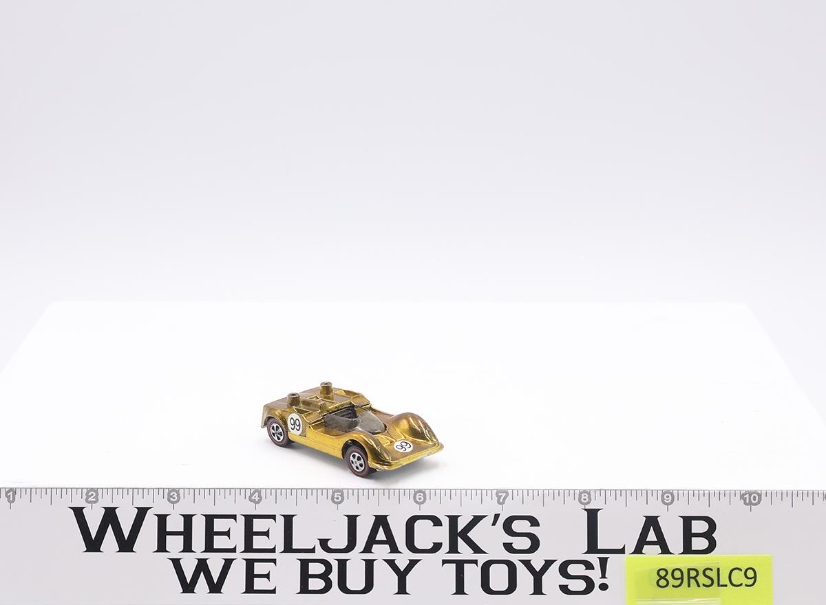 Chaparral 2G Gold 1969 Redline Hot Wheels Mattel Vintage Redline RL w/ Wing
