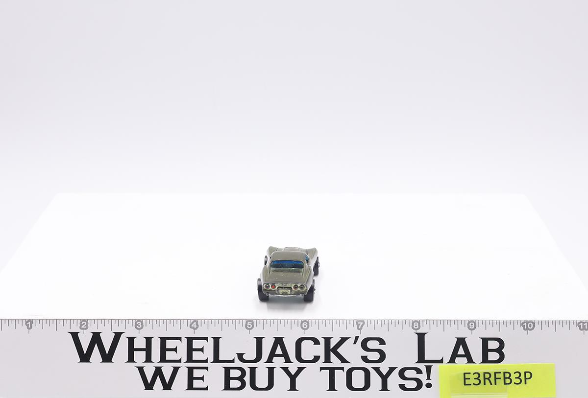 Custom Corvette Olive Green 1968 Mattel Redline Hot Wheels Vintage RL