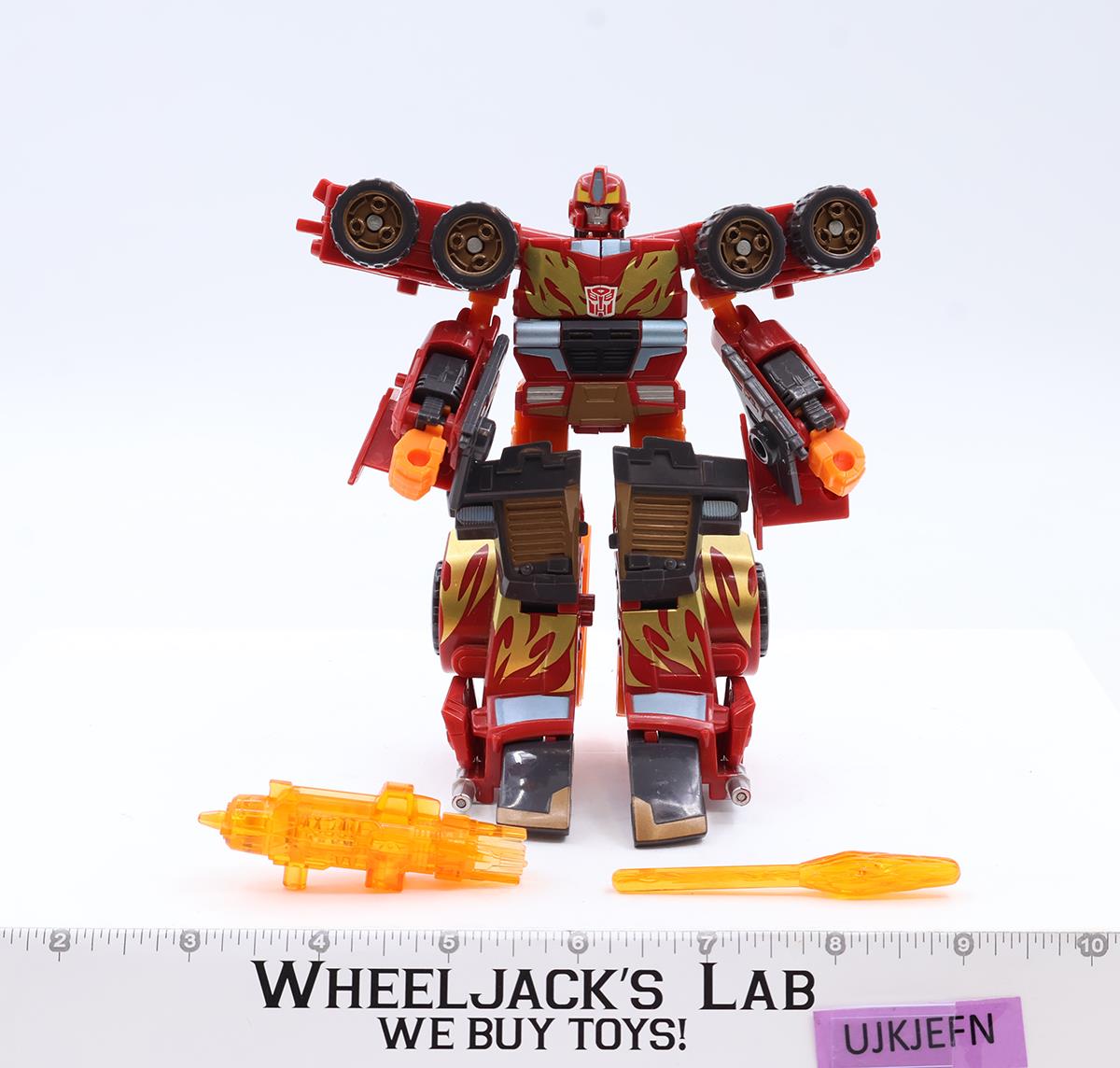 Rodimus 100% Complete Deluxe Class Transformers Energon 2004 Hasbro Figure