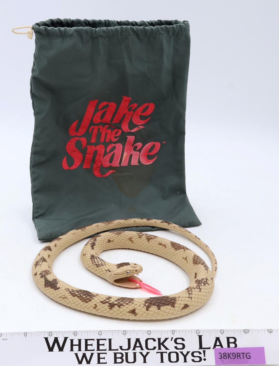 Damien Pet Snake w/ Bag Jake the Snake Roberts WWF Wrestling 1991 Hasbro Vintage