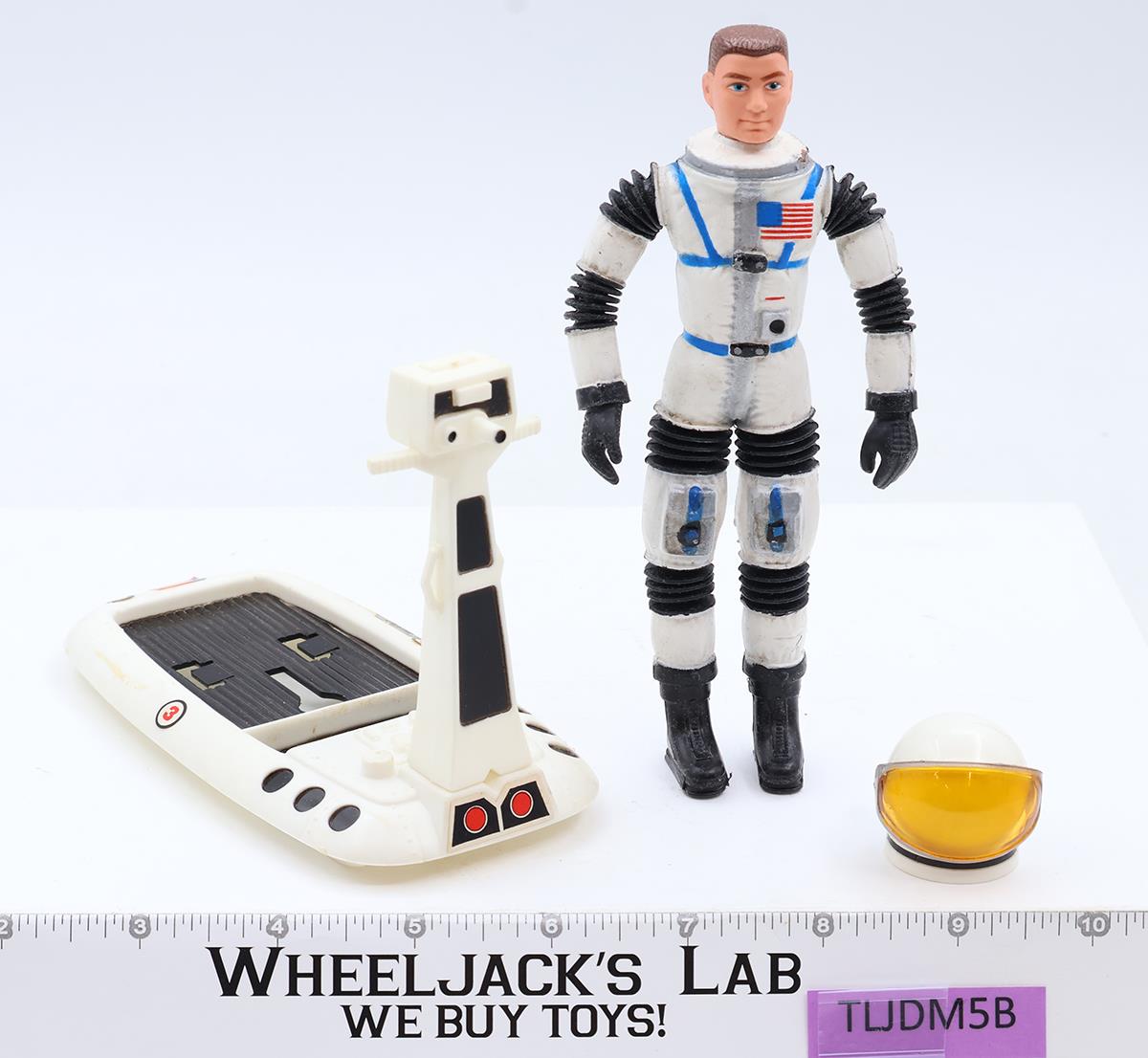 Major Matt Mason Space Sled Helmet 1966 Mattel Action Figure NO BROKEN WIRES