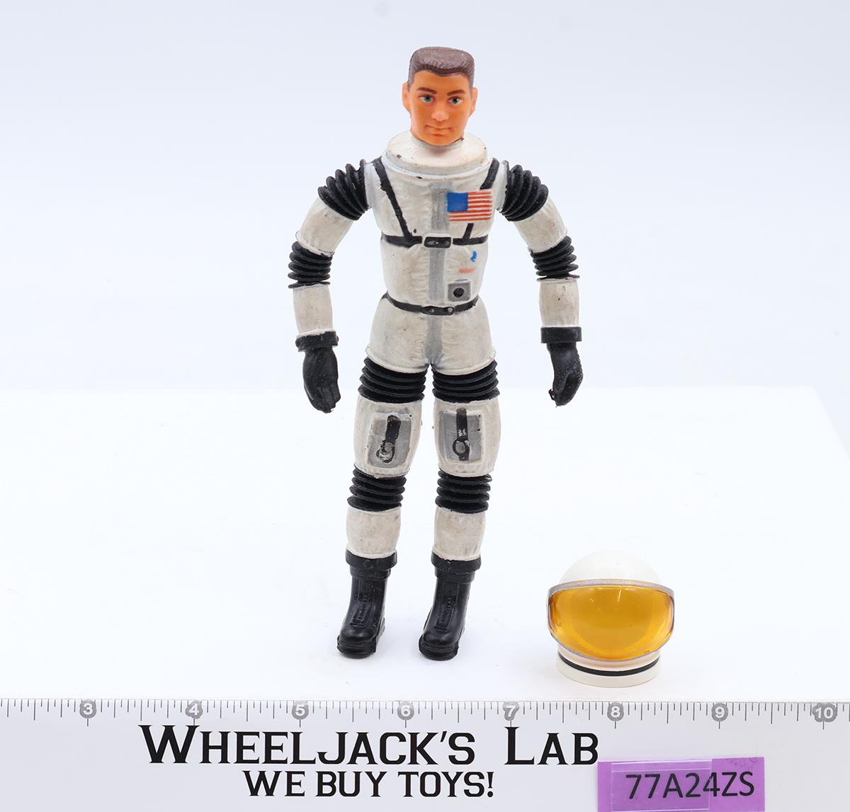 Matt Mason W/ Helmet Black Strap 1966 Mattel Man in Space Figure NO BROKEN WIRES