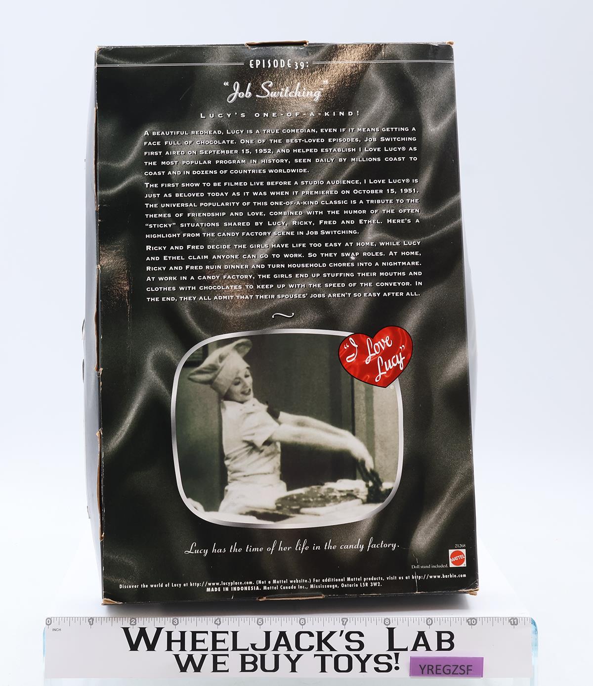 ◆Lucy◆ 21268 Lucy Job Switching I Love Lucy 1998 Mattel Doll NEW MIB