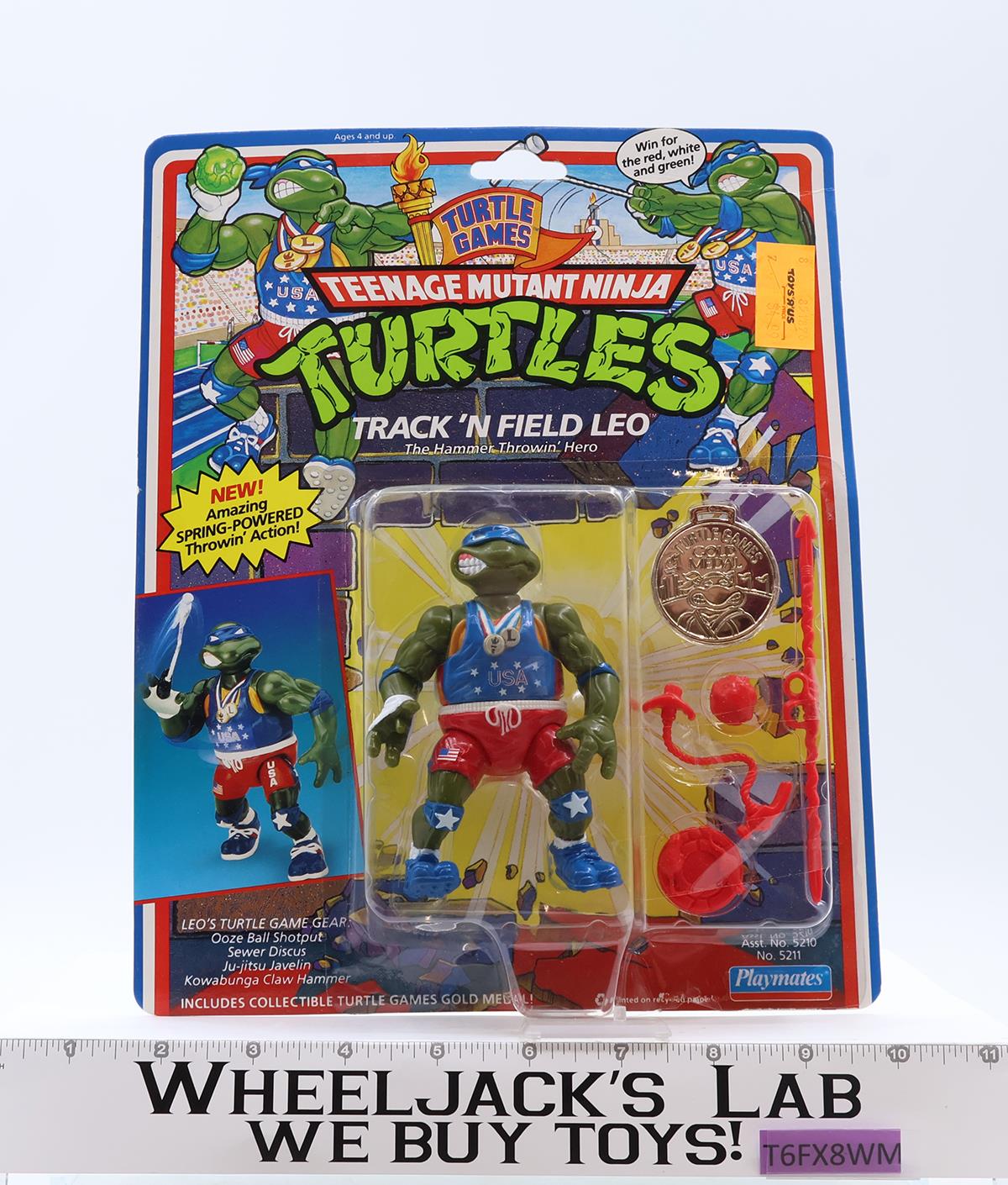 Track 'N Field Leo Teenage Mutant Ninja Turtles 1992 Turtle Games TMNT NEW MOSC