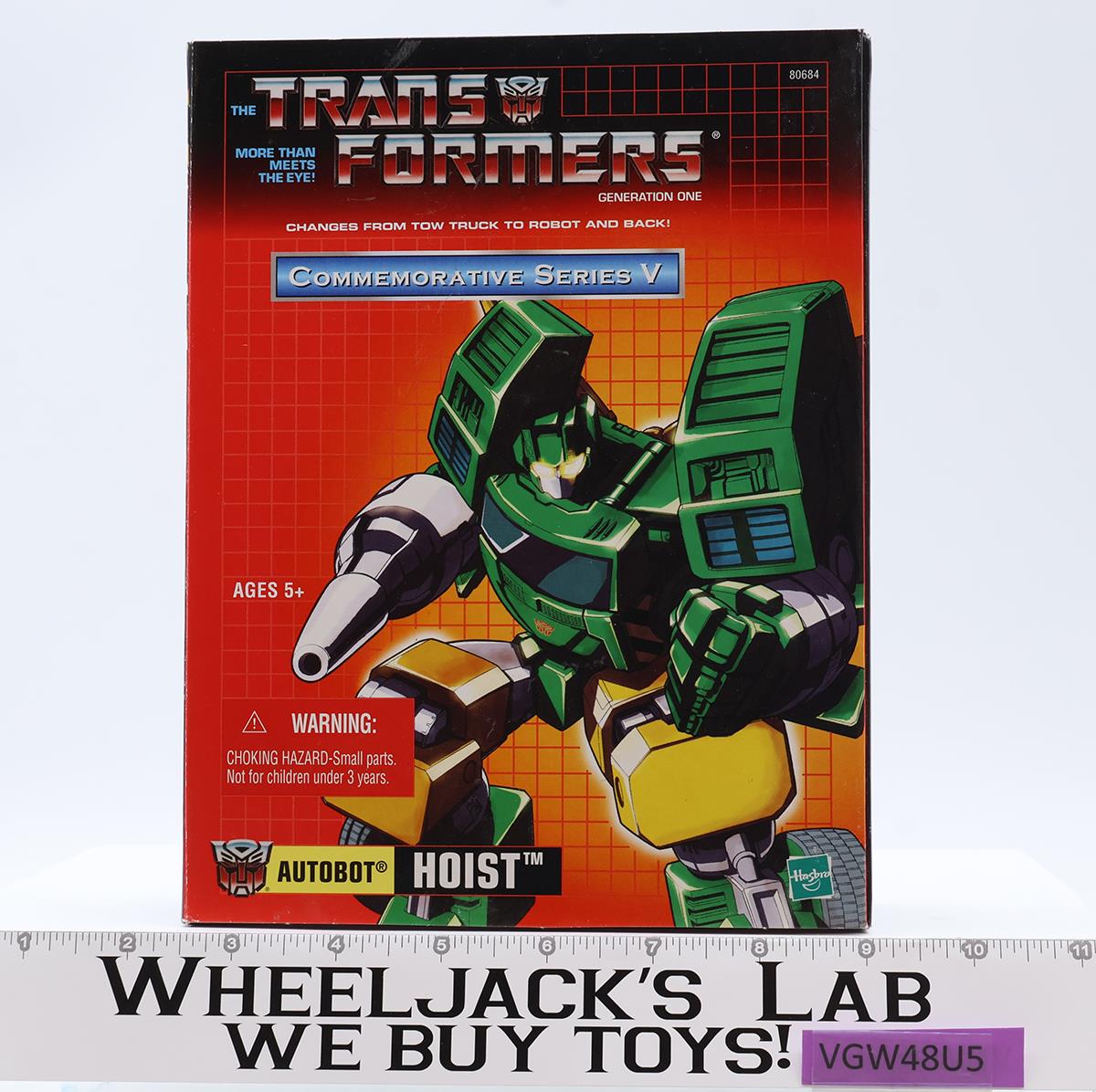 Hoist Transformers Commemorative Series Reissue 2003 Hasbro Figure NEW SEALED