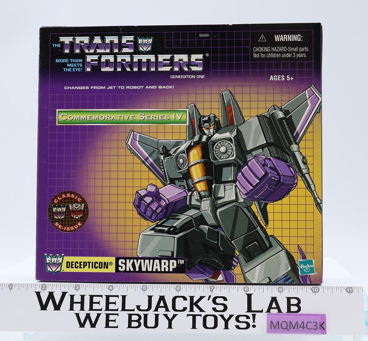 Skywarp Transformers Commemorative Series Reissue 2002 Hasbro Figure NEW SEALED
