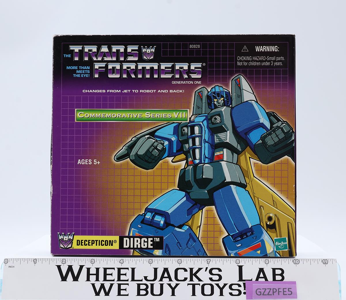 Dirge Transformers Commemorative Series Reissue 2003 Hasbro Figure NEW SEALED