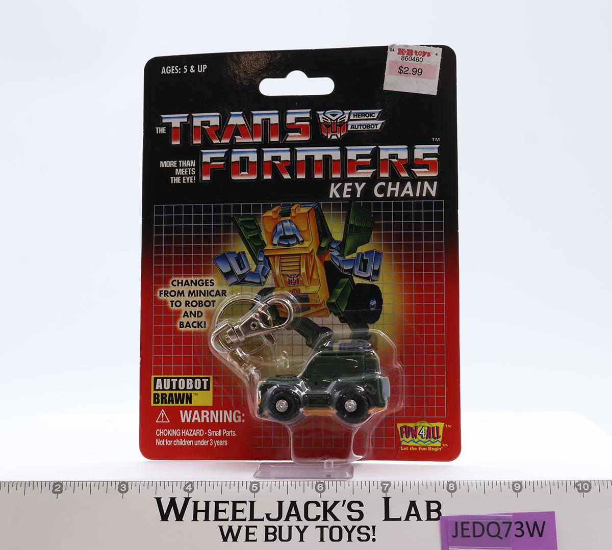 Brawn Transformers G1 Reissue 2002 Hasbro Keychain NEW SEALED