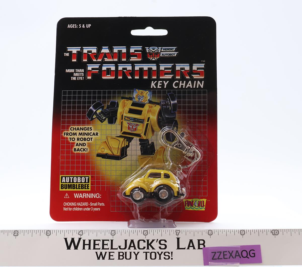 Bumblebee Transformers G1 Reissue 2002 Hasbro Keychain NEW SEALED