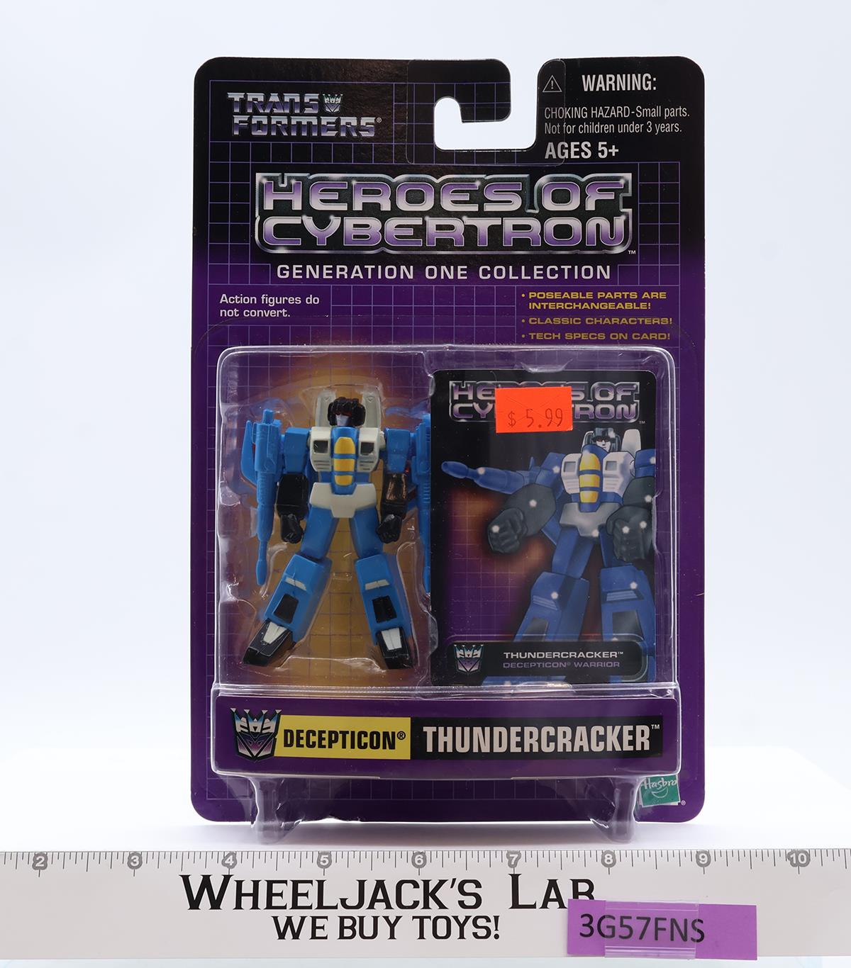 Thundercracker Transformers Heroes of Cybertron 2001 Hasbro Figure NEW SEALED
