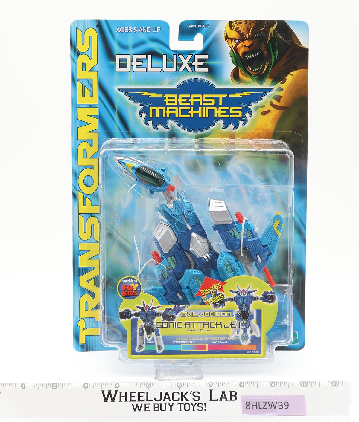 Sonic Attack Jet Transformers Beast Machines 2000 Hasbro Figure NEW SEALED