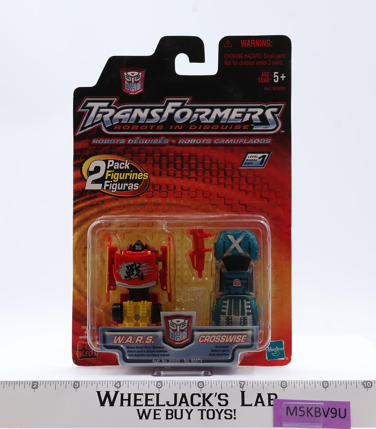W.A.R.S. & Crosswire Transformers Robots In Disguise RID 2001 Hasbro NEW SEALED