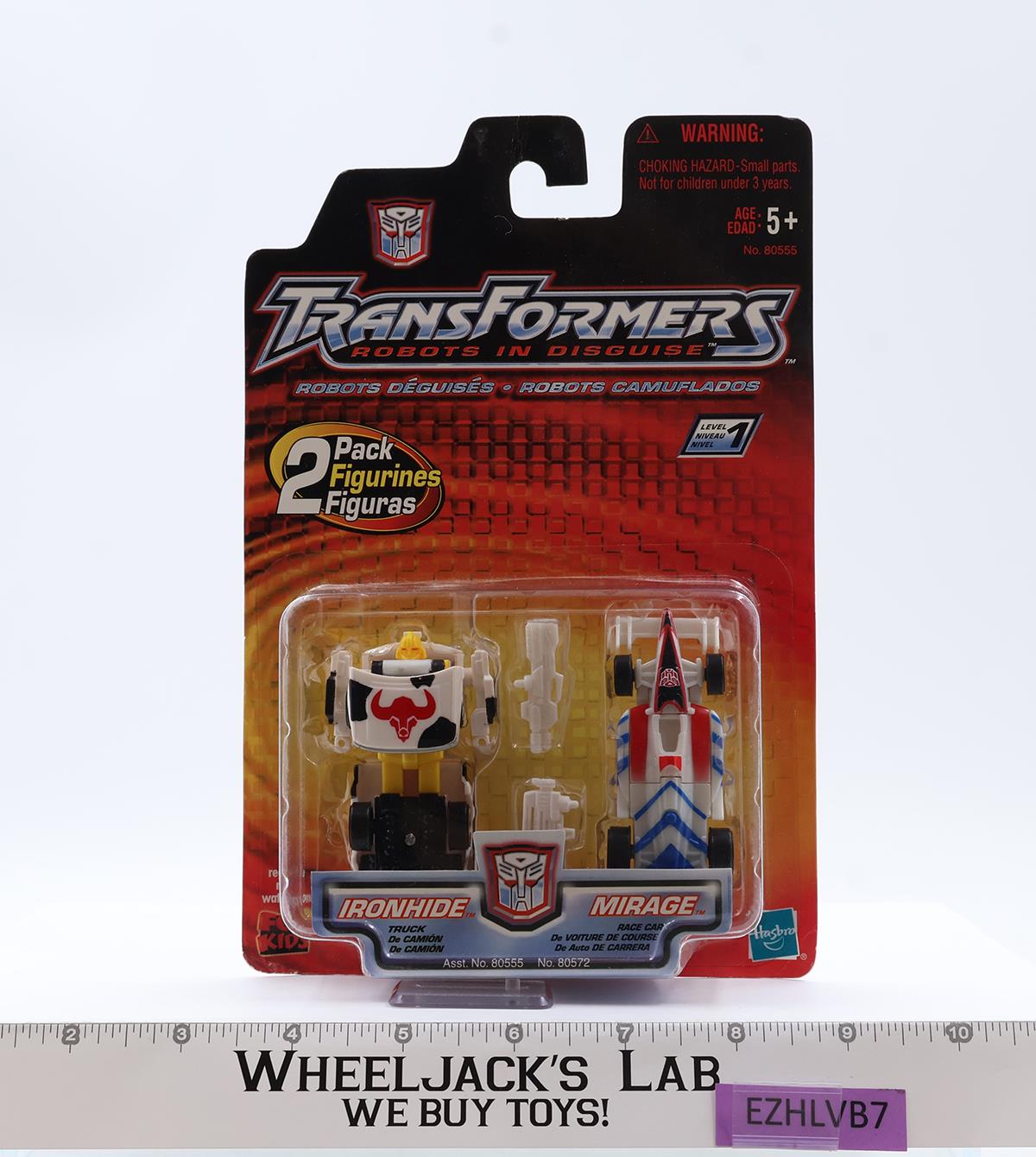 Ironhide & Mirage Transformers Robots In Disguise RID 2001 Hasbro NEW SEALED