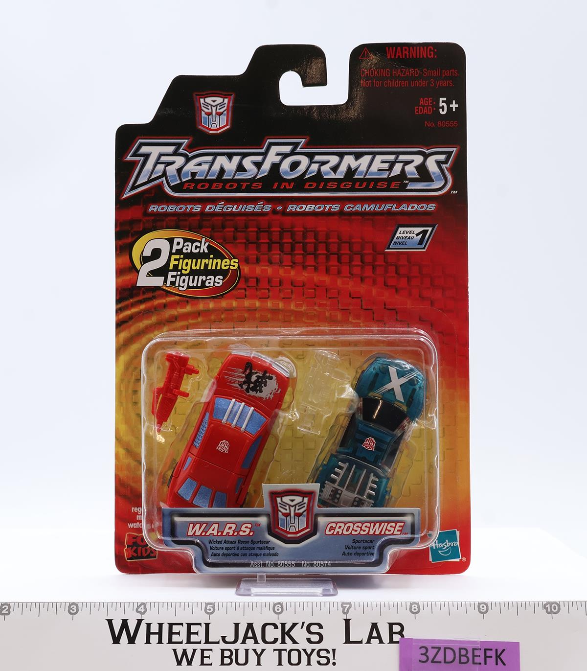 W.A.R.S. & Crosswire Transformers Robots In Disguise RID 2001 Hasbro NEW SEALED
