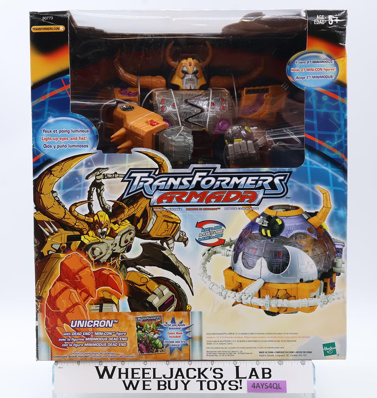 Unicron Supreme Class Transformers Armada 2003 Hasbro Action Figure NEW SEALED
