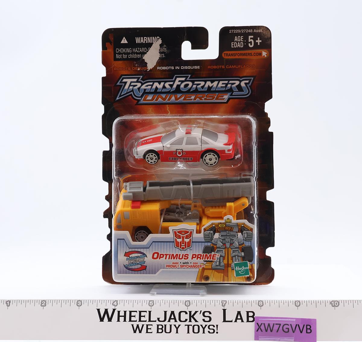 Optimus Prime W/ Prowl Transformers Universe 2003 Hasbro Figure NEW SEALED