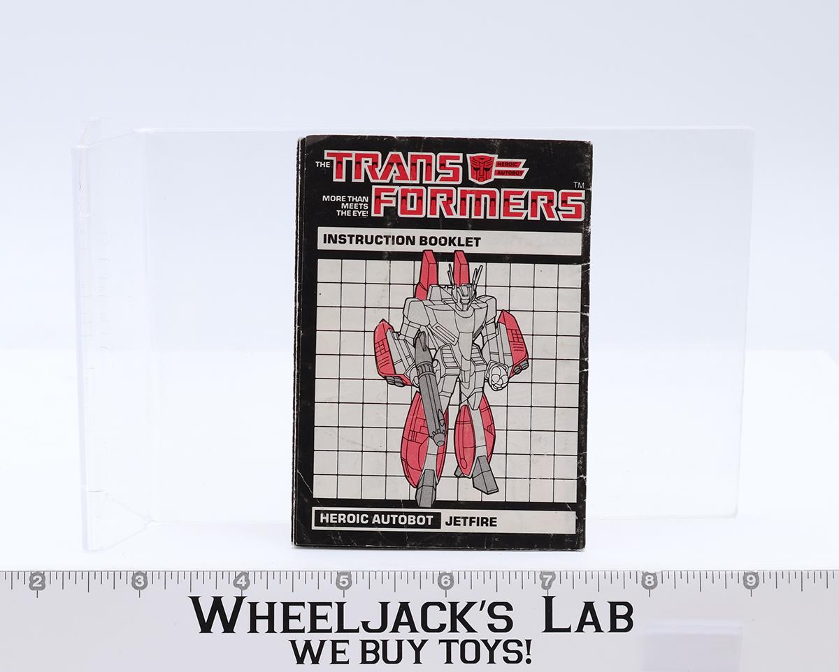 Jetfire Instructions Manual Booklet 1984 Hasbro G1 Transformers Vintage Figure