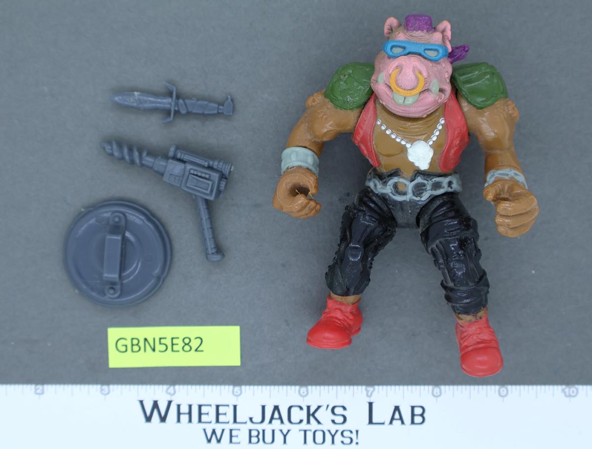 Bebop SOFT HEAD 100% Complete Teenage Mutant Ninja Turtles Playmates 1988 Figure