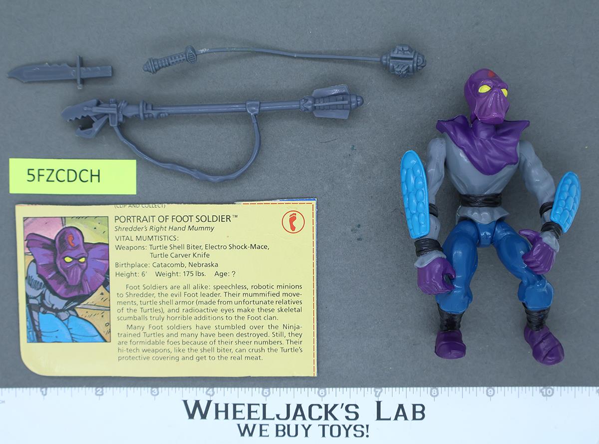 Foot Soldier 100% Complete Teenage Mutant Ninja Turtles TMNT 1988 Playmates