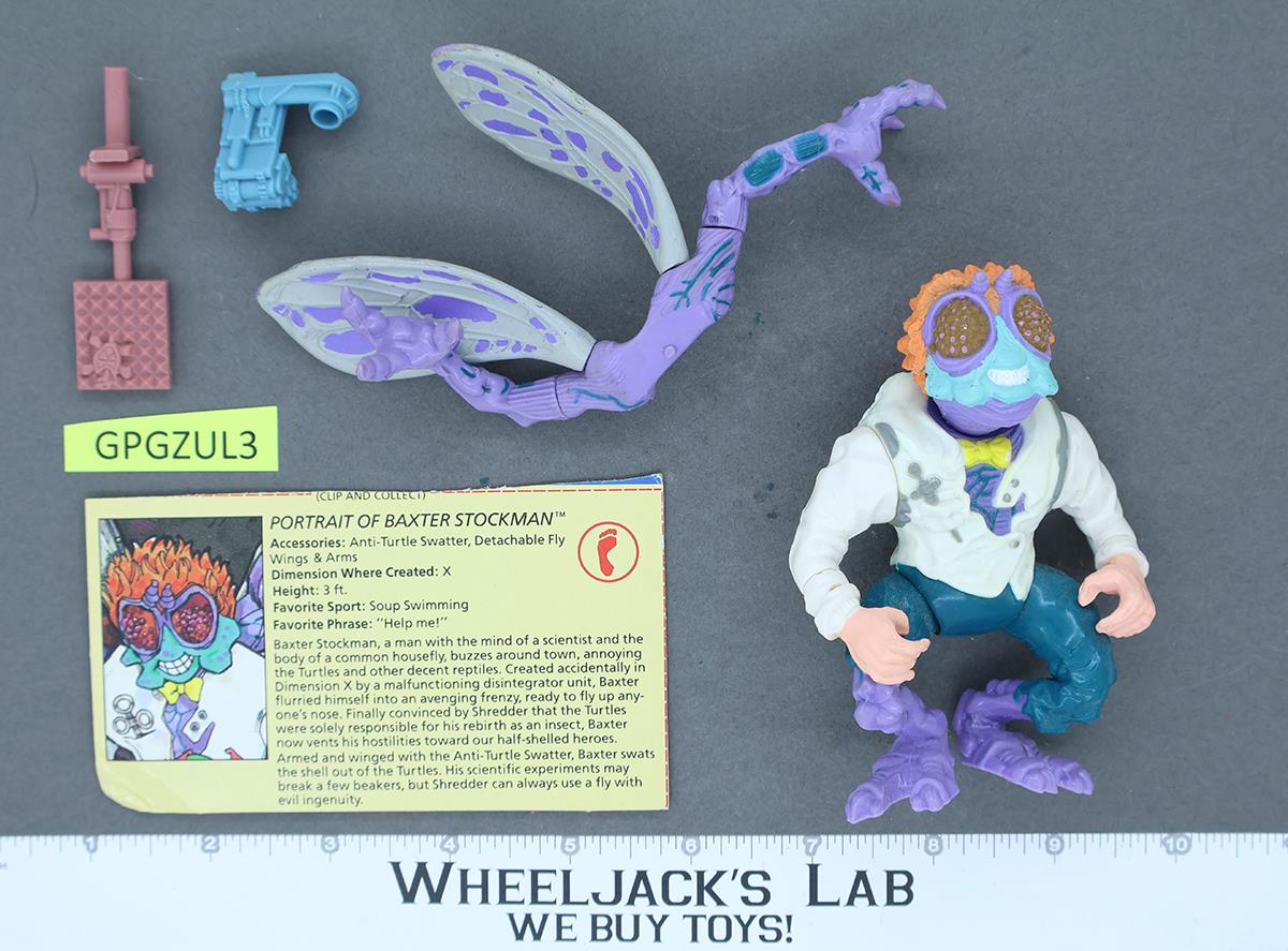 Baxter Stockman 100% Complete Teenage Mutant Ninja Turtles TMNT 1989 Playmates