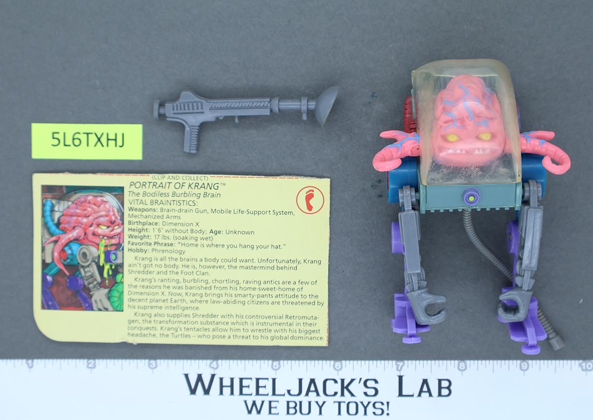 Krang 100% Complete Teenage Mutant Ninja Turtles TMNT Playmates 1989 Vintage